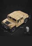 Kids Toy Bricks Humvee Off-Road Vehicle - Gift for Kids STEM