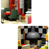 Kids Toy Bricks Pizza Shop - Christmas Gift for Kids STEM