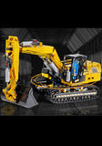 Kids Toy Bricks Mechanical Digger - Gift for Kids STEM